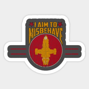 Firefly Ship Works Ltd - I Aim to Misbehave Sticker